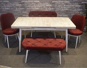 Table - M63 ; Chair - S63 ; Bench - B63